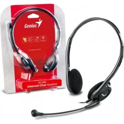 Genius слушалки с микрофон Headset HS-200C - Lightweight, Black