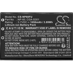 Батерия за фотоапарат FUJI NP60 LiIon 3.7V 1050mAh Cameron Sino