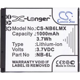 Батерия за фотоапарат CANON NB6L LiIon 3.7V 1000mAh LiIon Cameron Sino