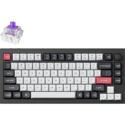 Механична клавиатура Keychron Q1 HE QMK 75% Carbon Black - Wireless