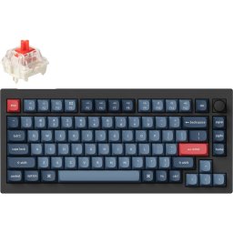 Механична клавиатура Keychron V1 MAX QMK 75% Carbon Black - Wireless