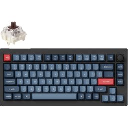 Механична клавиатура Keychron V1 MAX QMK 75% Carbon Black - Wireless