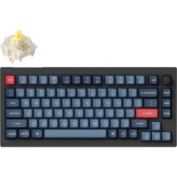 Механична клавиатура Keychron V1 MAX QMK 75% Carbon Black - Wireless