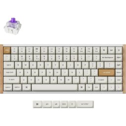 Геймърска механична клавиатура Keychron K2 HE Special Edition White - Wireless