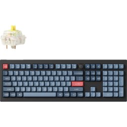 Механична клавиатура Keychron V6 MAX QMK Carbon Black - Wireless, Full-Size