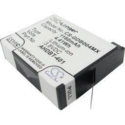Батерия за камера GOPRO Hero 4; HERO 4 Plus AHDBT-401 3,8V 1160mAh LIIon Cameron Sino