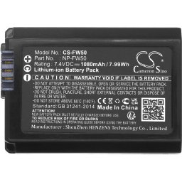 Батерия за фотоапарат и камера Sony NP-FW50 LiIon 7.4V 1080mAh Cameron Sino