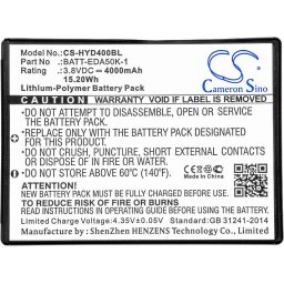 Батерия за баркод скенер Honeywell EDA50 50129589-001 LiPo 3.8V 4000mAh Cameron Sino