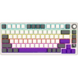 LORGAR KBP7075W, Wireless 75% Mechanical Gaming Keyboard Pro, Beige, EN layout