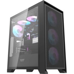 Кутия Darkflash DRX70 Mesh Black - ARGB 4 fans, USB-C