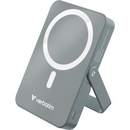 Външна батерия Verbatim Charge 'n' Go Power Bank with Stand Magnetic Wireless 10000mAh Grey