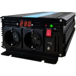 Инвертор 12/220 V DC/AC 2500/5000W Pure Sine Wave TED000392 TED ELECTRIC
