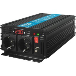 Мобилен DC/AC инвертор 12/220V 1000W чиста синусоида
