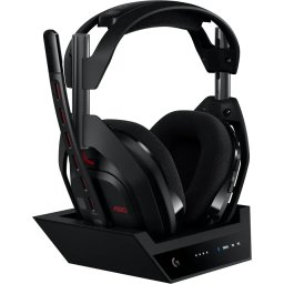 Logitech Astro A50 Lightspeed безжични слушалки със станция , черни
