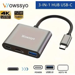 Wowssyo USB-C Multiport, PD 100W, 4K HDMI