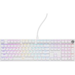 Клавиатура Genesis Mechanical Gaming Keyboard Thor 404 White RGB Backlight Gateron Peach Silent, US Layout
