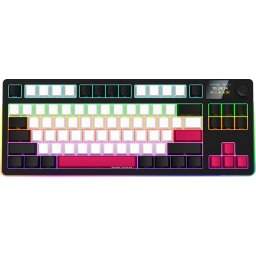 LORGAR KBP70TKLW, Wireless TKL Mechanical Gaming Keyboard Pro, Black/red, EN layout