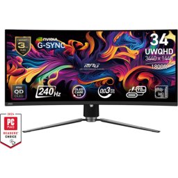 Монитор MSI MPG 341CQPX QD-OLED - 34" UWQHD 240Hz, Curved 1800R