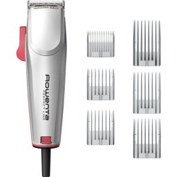 Машинка за подстригване Rowenta TN1300F0 Hair Clipper Perfect Line 2 silver, 1 speed, 6 fix hair combs, micro setting (0,6-0,9-1