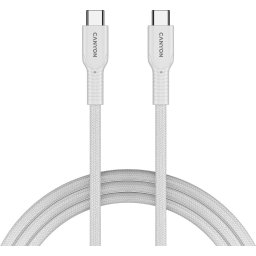 CANYON cable OnWire 60CL C-C 60W COLOR Braided 1m White