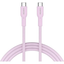CANYON cable OnWire 60CL C-C 60W COLOR Braided 1m Pink