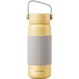 BUYDEEM CD1011 Tea Infuser Thermos Bottle 400 ml, Mellow Yellow