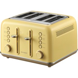 BUYDEEM DT640E 4 Slice Toaster, Mellow Yellow