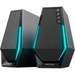 Edifier G1500 2.0 Audio System, BT V5.3, USB, AUX, 2.5-inch Drivers, RGB Lighting, 5W (RMS), Black
