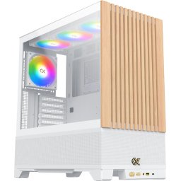 Xigmatek кутия Case EATX - Endorphin WD Arctic, ARGB, Wood