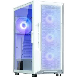 Zalman кутия Case ATX - i3 NEO ARGB White - Mesh, aRGB, Tempered Glass