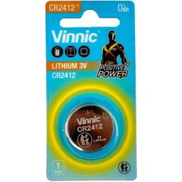 Бутонна батерия литиева 3V CR2412 VINNIC