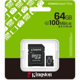 Карта памет Kingston Canvas Select Plus microSDXC 64GB