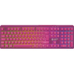 Canyon 105keys gaming keyboard,with 2.4G+ Bluetooth mode, battery 2000mAh, RGB backlight 3 types and 7 colors, size:407*119*19mm