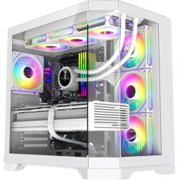 Кутия Gamemax HYPE-A White - 4x 120 mm ARGB fans