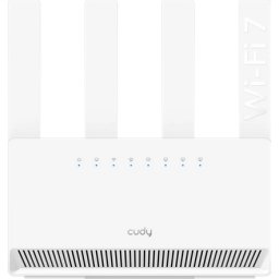 Безжичен рутер Cudy BE3600 Gigabit Dual Band Wi-Fi 7, 4x10/100/1000, 4x5dBi антени, бял