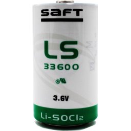 Литиево тионил хлоридна батерия SAFT LSH20, LS33600 3,6V R20 17Ah STD /с пъпка/