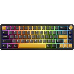 Marvo безжична механична геймърска клавиатура Titan 65 - KG984W Black - Banana Crystal [Linear]