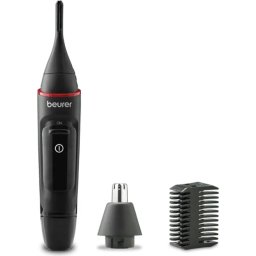 Тример Beurer MN3X mini trimer; For trimming and shaping eyebrow, nose and ear hairs; 2 attachments and extra comb attachment 3/