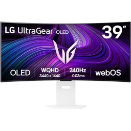 Монитор LG UltraGear 39GX90SA-W - 39" WQHD 21:9 OLED 240Hz, Curved 800R, Smart