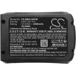Батерия акумулаторен трион BOSCH AdvancedCut 18 1600A005B0 LiIon 18V 2000mAh Cameron Sino
