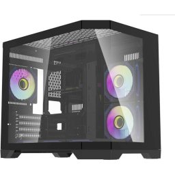 Кутия Aigo mATX FT418 Black - 6x 120 mm A-RGB fans