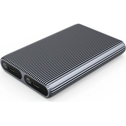 Orico външна кутия за диск Storage - Case - M.2 NVMe Dual-Bay - USB-C 10Gbps, Aluminium - AM2C3-2N-GY