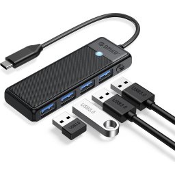 Orico хъб USB3.1 HUB Type-C - 4 x USB3.0 - PAPW4A-C3-015-BK