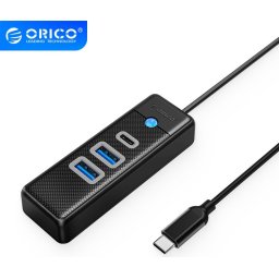 Orico хъб HUB USB3.1 3 port - 2 x USB3.0, 1 x Type C, Black - PWC2U-C3-015-BK