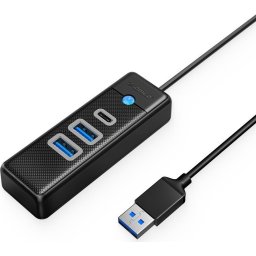 Orico хъб HUB USB3.0 3 port - 2 x USB3.0, 1 x Type C, Black - PWC2U-U3-015-BK