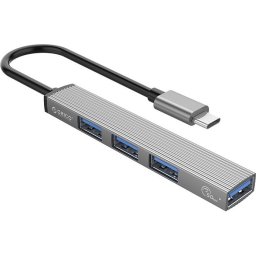 Orico хъб USB3.0/2.0 HUB 4 port - Type-C input - AH-13-GY