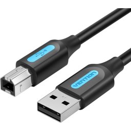 Vention Кабел USB 2.0 A Male to B Male, Black 0.5m - COQBD