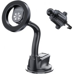 CANYON Magnetic car holder OnGrip 12 suction + air vent Black