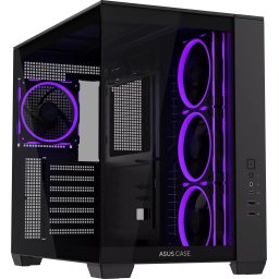 Кутия ASUS A32 PLUS Tempered Glass + 4 ARGB Вентилатора - Black