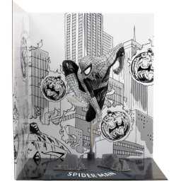 Фигурка FMarvel Spider-Man (Line Art) 1:10th Scale Collectible with Scene (Spider-Man #6) Gold Label